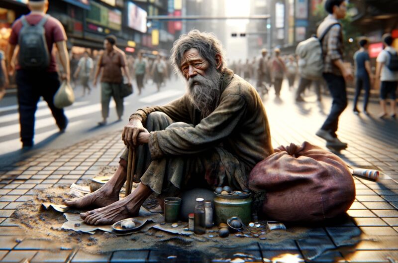 Homeless Old Man